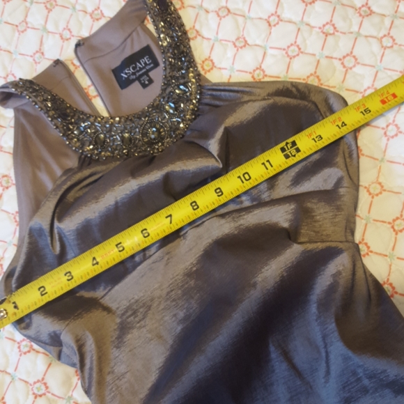 - Xscape silver metallic dress - Picture 4 of 4